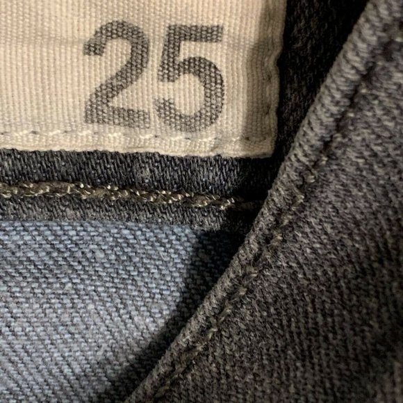 Rag & Bone Womens Skinny Jeans Gray Charcoal Wash Low Rise Pockets Denim 25 - Picture 8 of 11